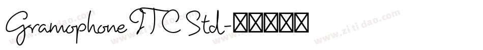 Gramophone ITC Std字体转换